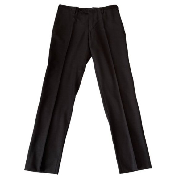 Incotex Slim  Fit Supers 120 Black Trousers, US34 - Picture 1 of 6
